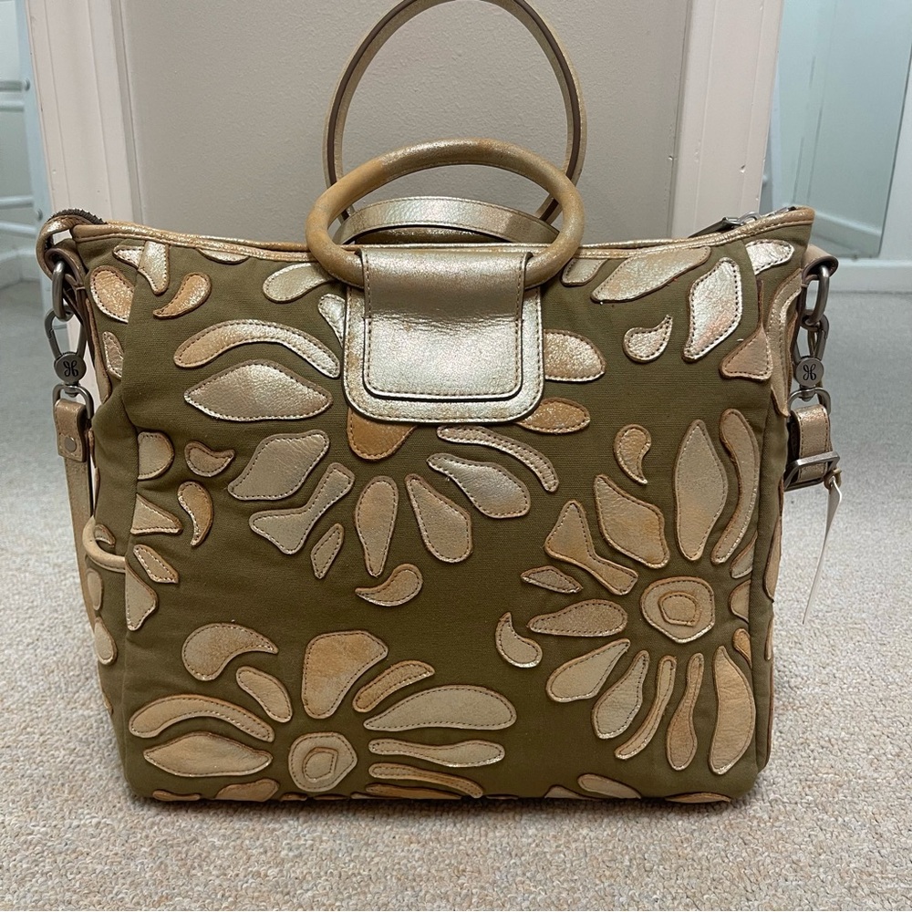 HOBO large Sheila satchel in beautiful bronze and gold NWT - Picture 2 of 5